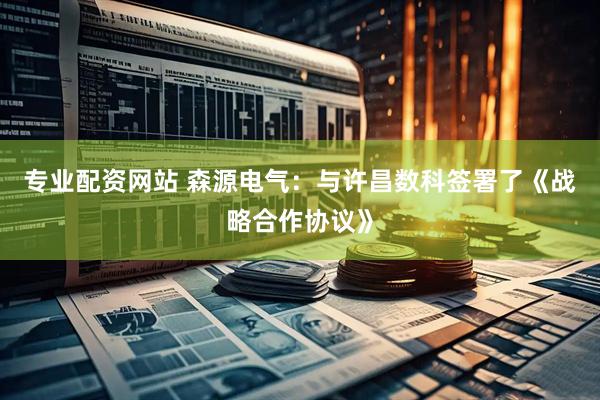 专业配资网站 森源电气：与许昌数科签署了《战略合作协议》